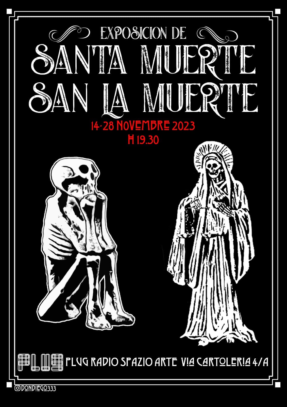 Fotografía documental — «Los Dos Santos» : Un viaje en Bologna (Italia) al mundo de la Santa Muerte y San La Muerte