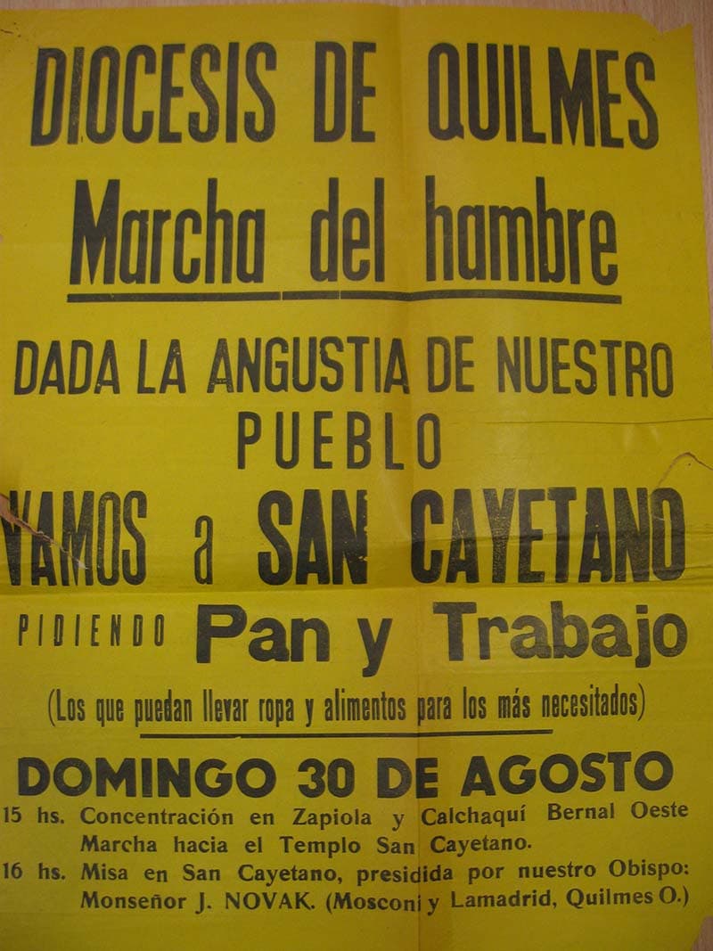 Fotografía documental — San Cayetano contra la dictadura militar (1981)