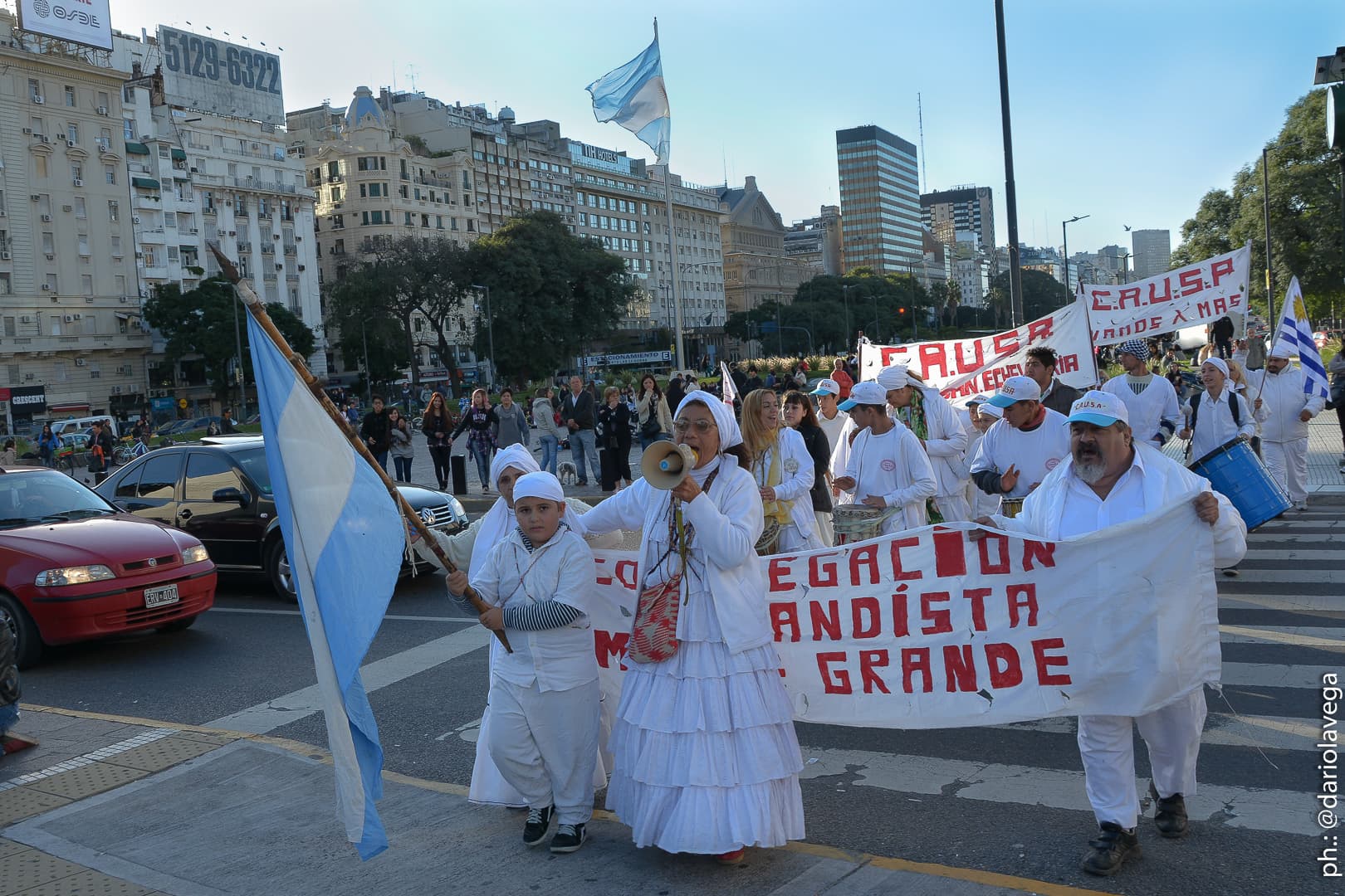 Marcha Afroumbandistas en el Obelisco
