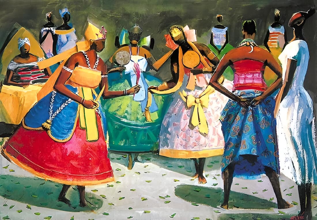 Fotografía documental — Hugo Ratier y su tío Carybé en el candomblé (1956)