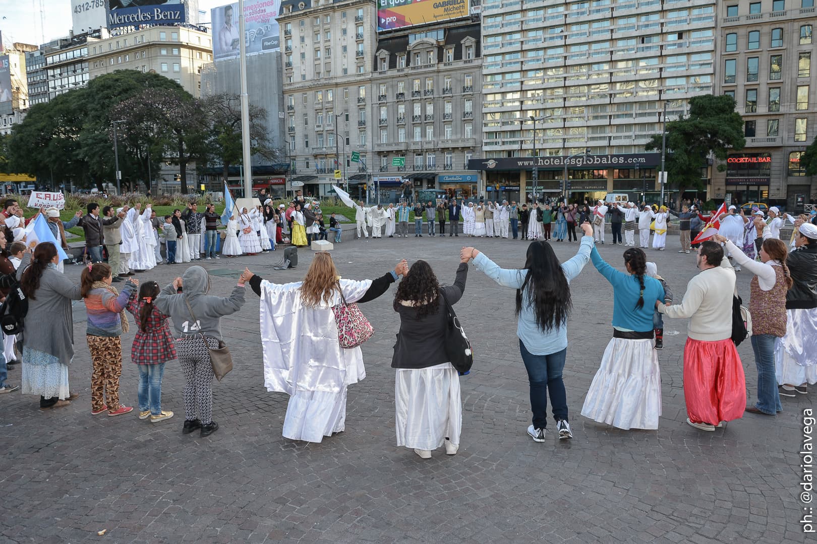 Marcha Afroumbandistas en el Obelisco