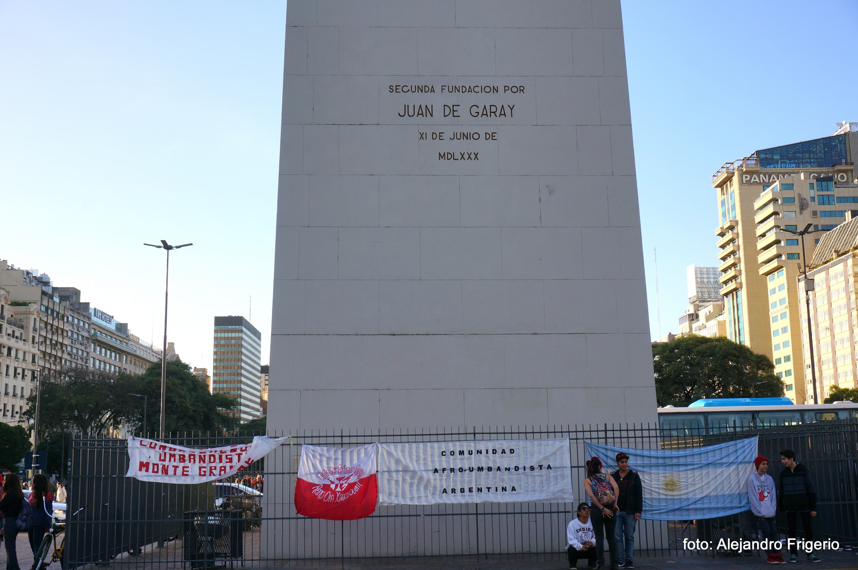 Marcha Afroumbandistas en el Obelisco