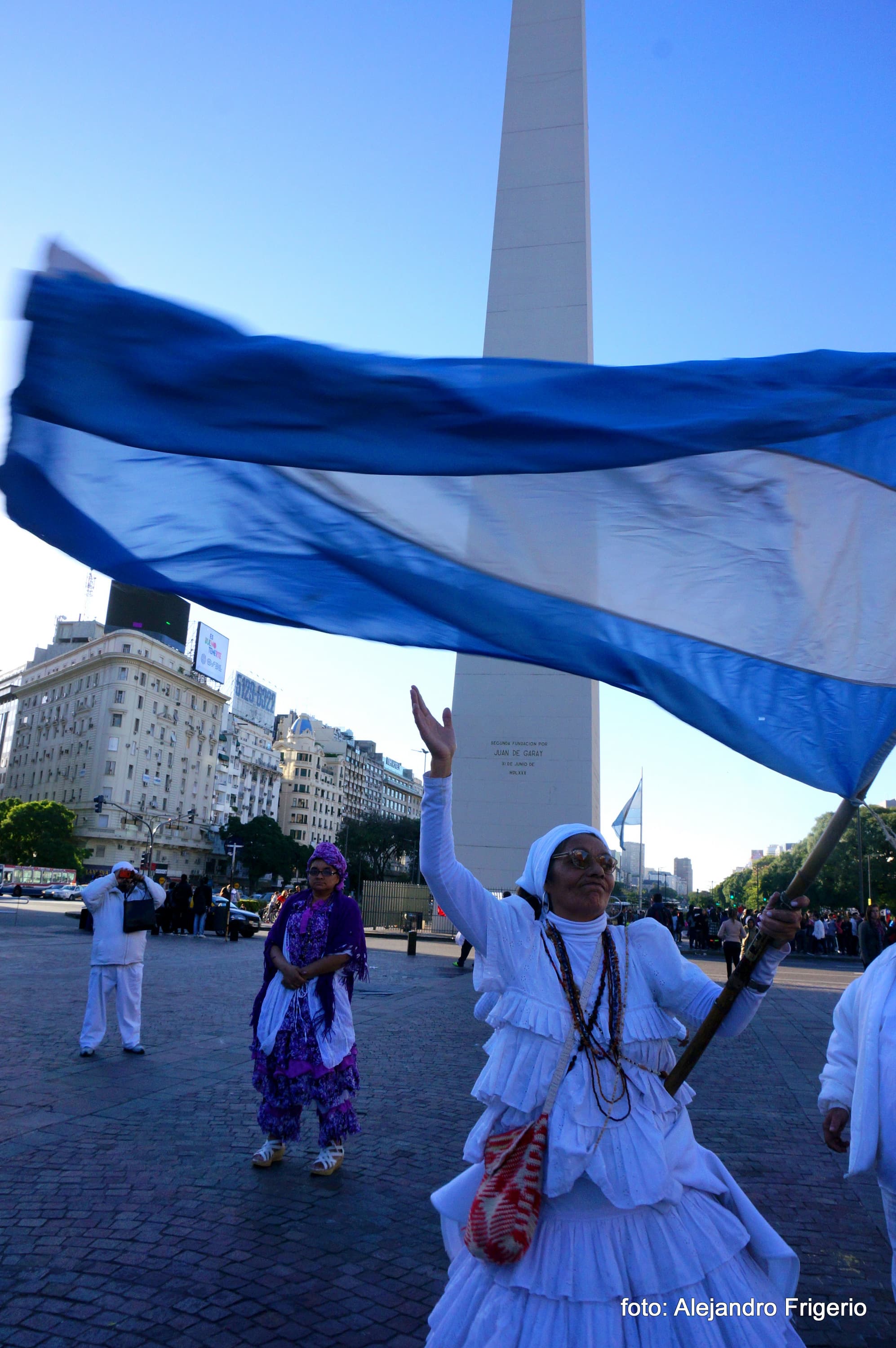 Marcha Afroumbandistas en el Obelisco