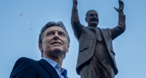 Macri inaugura estatua de Perón. Foto: Eric Boslok.
