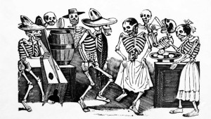 calaveras posadas bailando